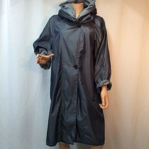 VTG Woman Within reversible raincoat -windbreaker